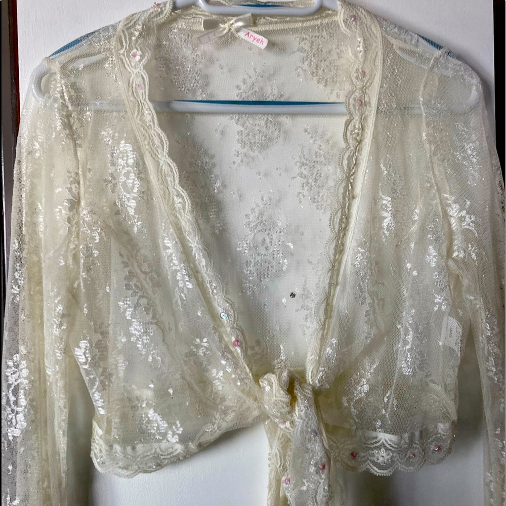 Slimming Ladies Ivory Maxi Dress Size Large